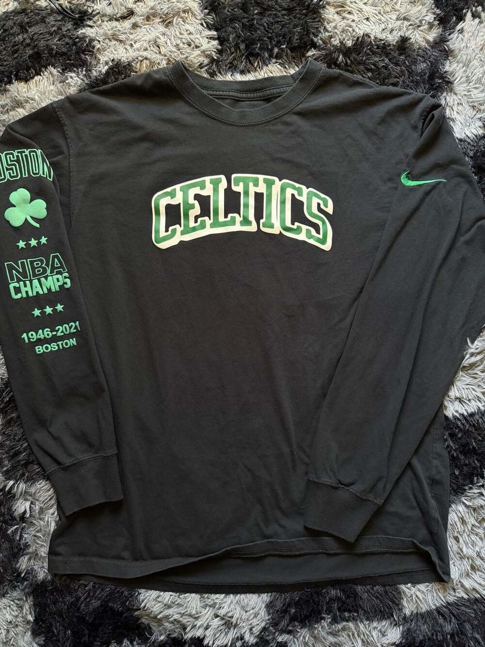 Nike Boston Celtics NBA 75th Anniversary Longsleeve T-Shirt Black